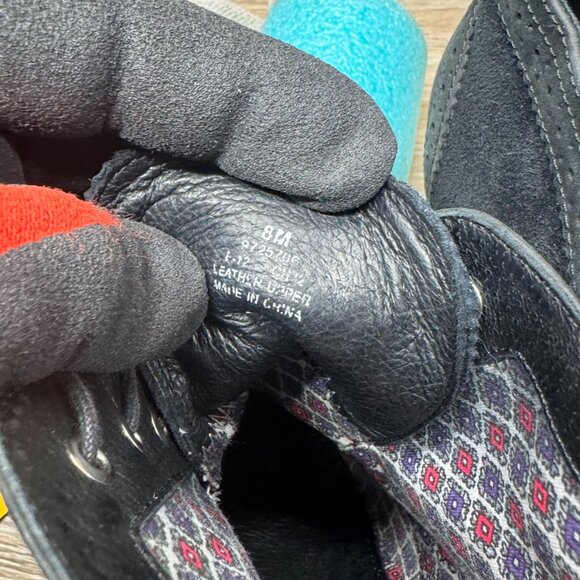 Sperry Emory Black Leather/Suede Lug Sole Heeled Oxford Shoe Women's Size 8 - Picture 5 of 7